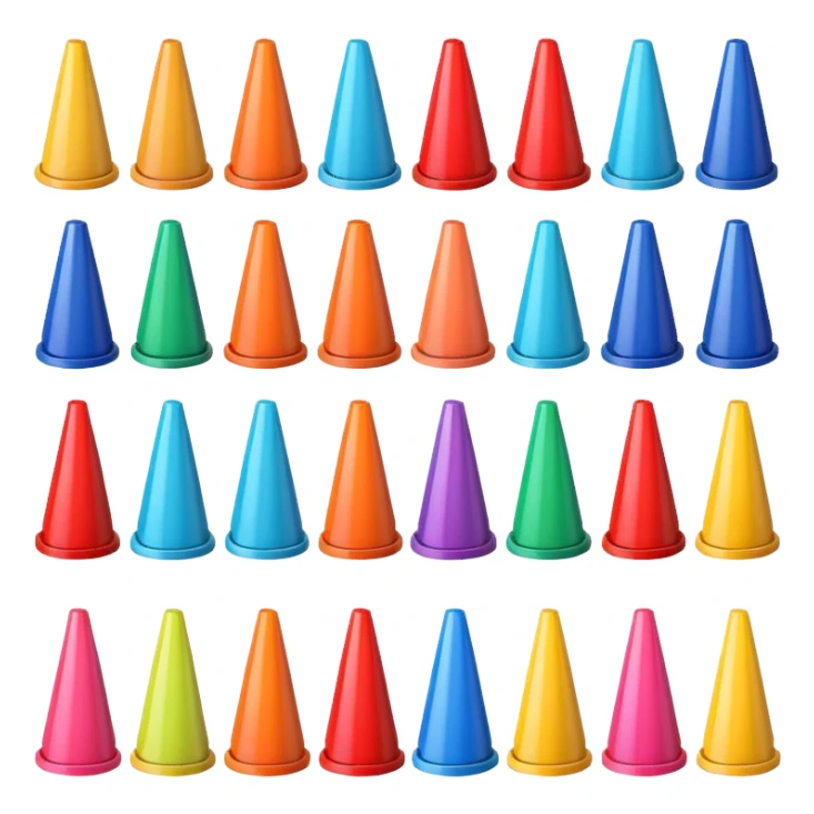 colorful Cone markers
 sticker