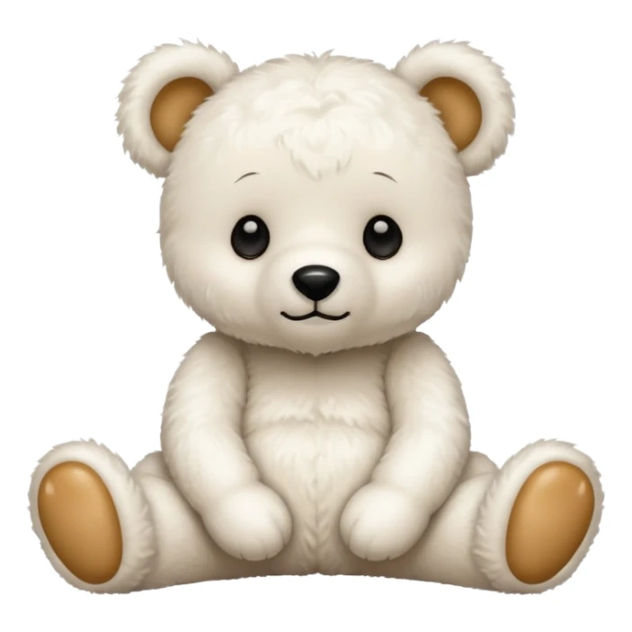 Oso de peluche blanco Adorable sticker