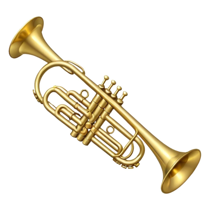 Trumpet with limbs sticker