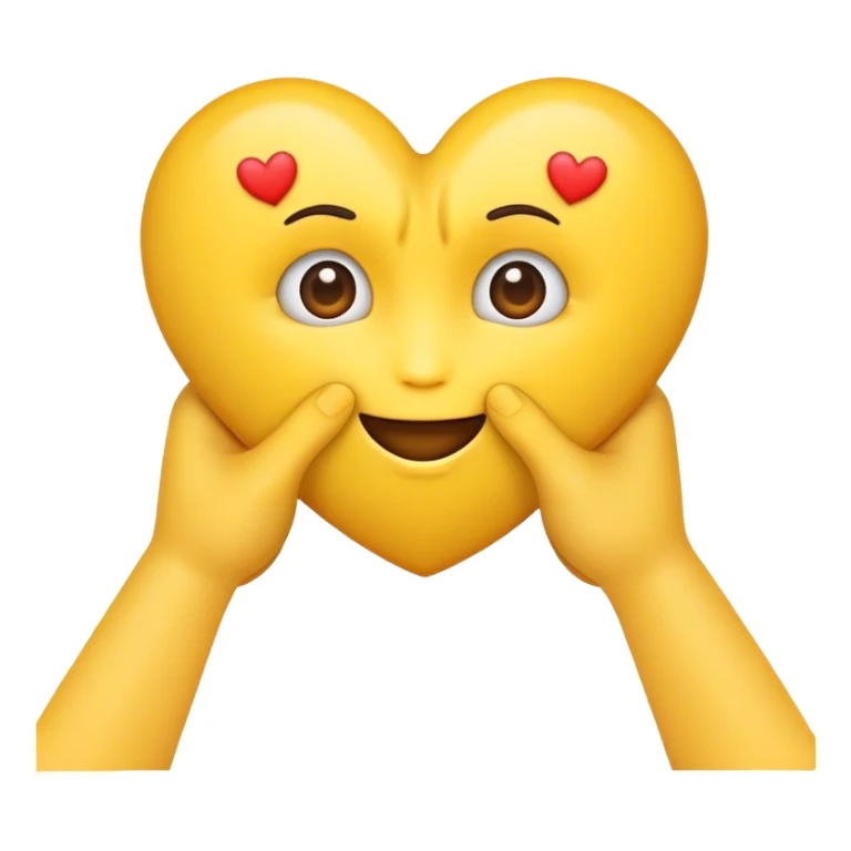 Elleri ile aşko hareketi yapan bir emoji sticker