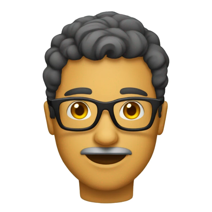 Con gafas negras sticker