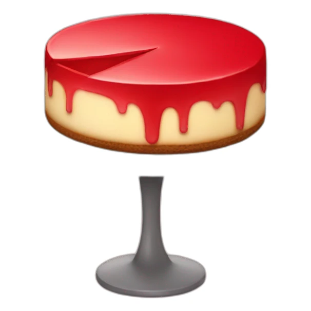 Red cheesecake  sticker