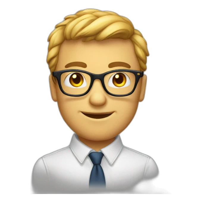 Geek avec des lunettes sticker