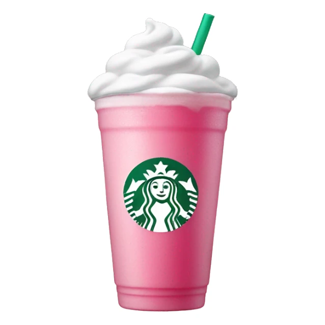 pink drink with cold foam from starbucks  sticker