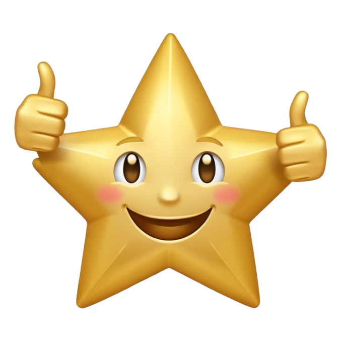 motivational star with thumbs up sticker