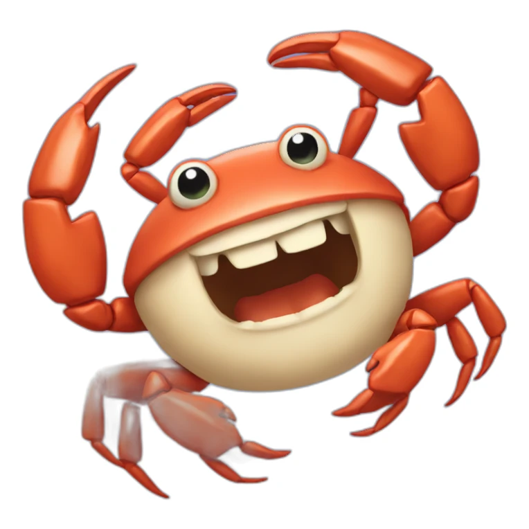 Crab rave sticker