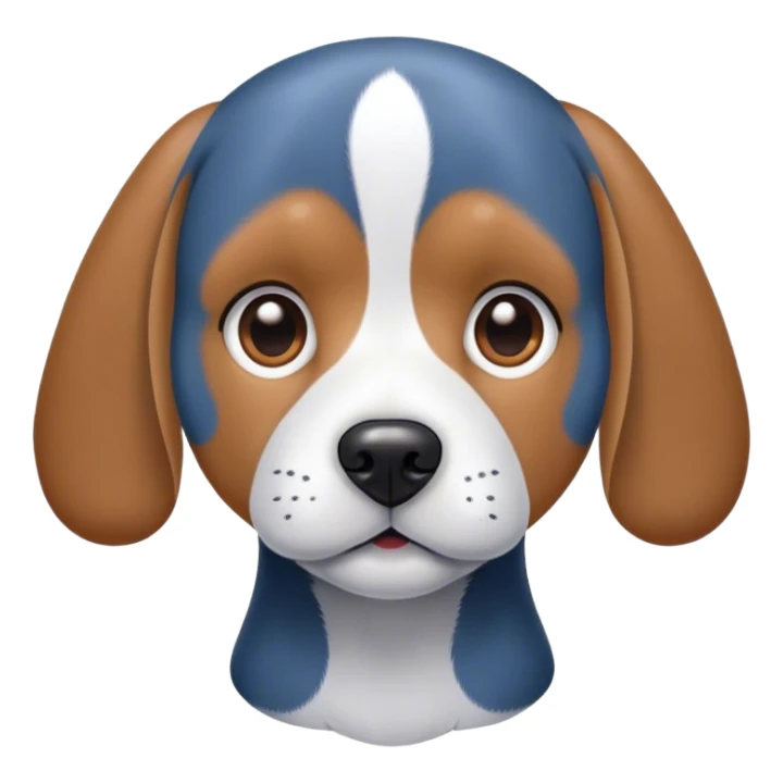 Blue beagle sticker