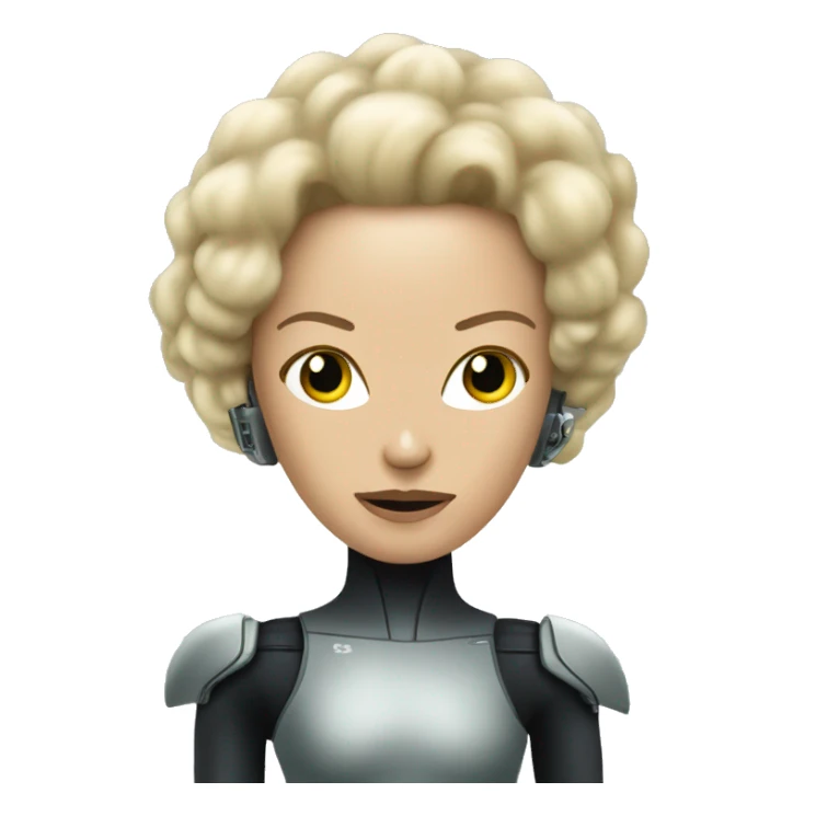 seven of nine with borg implants sticker