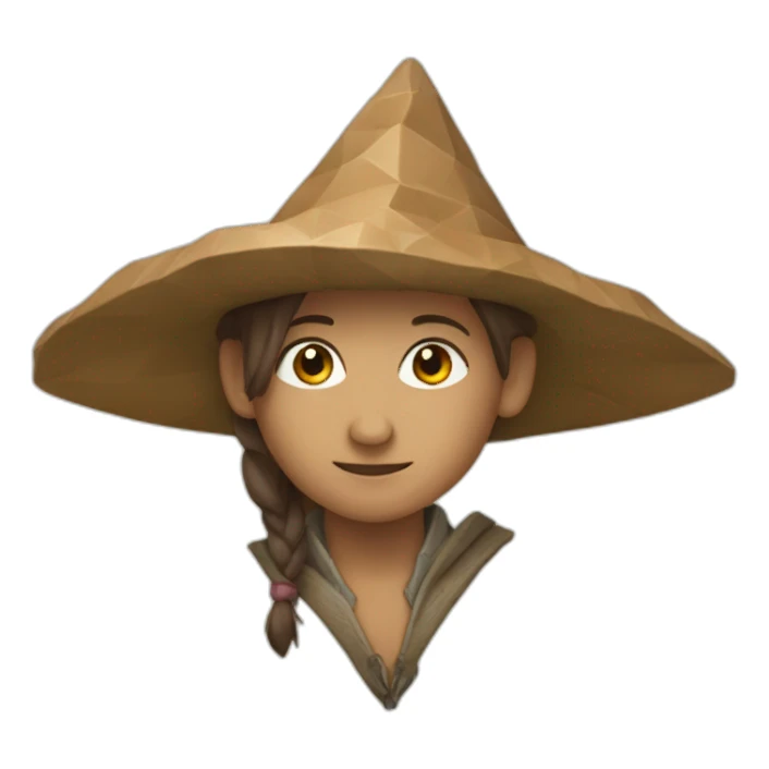 rabanda triangular con un palo atravezado sticker