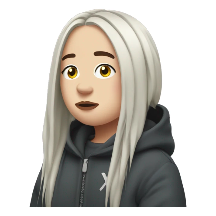 Billie eilish character sticker