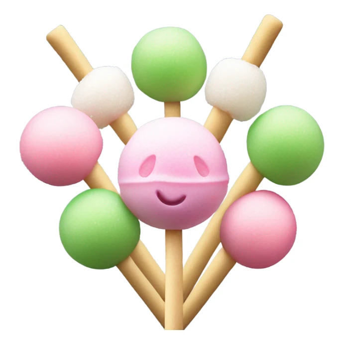 Mochi on a stick sticker