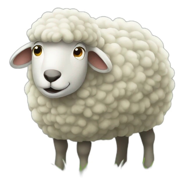sheep eating grass profile picture sticker