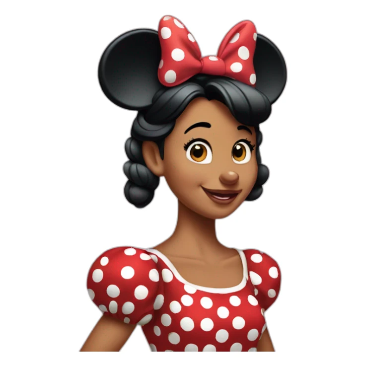  Classic Minnie Mouse is not a human sticker