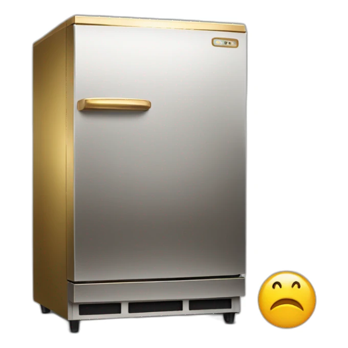 golden refrigirator sticker
