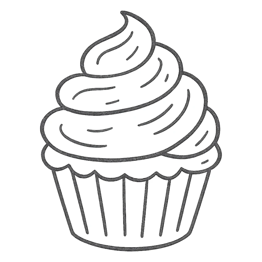 cupcake with pink icing sticker