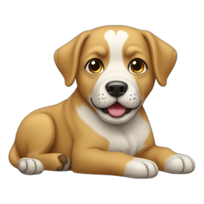 Un chien qui pleure sticker