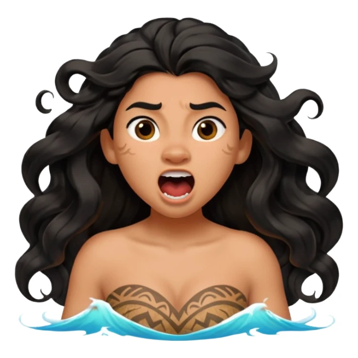 disney moana screaming sticker