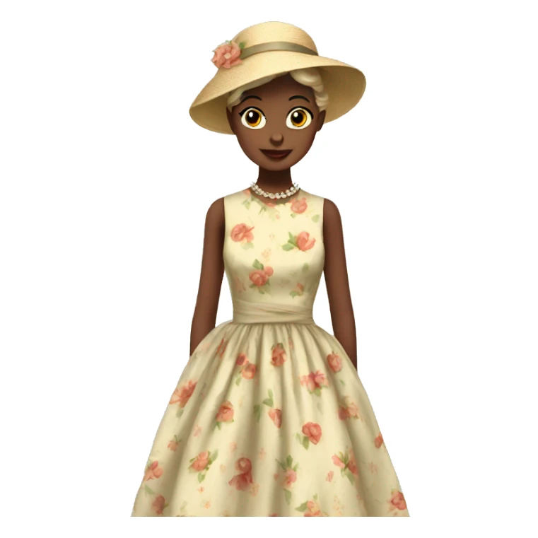 Vintage dress sticker