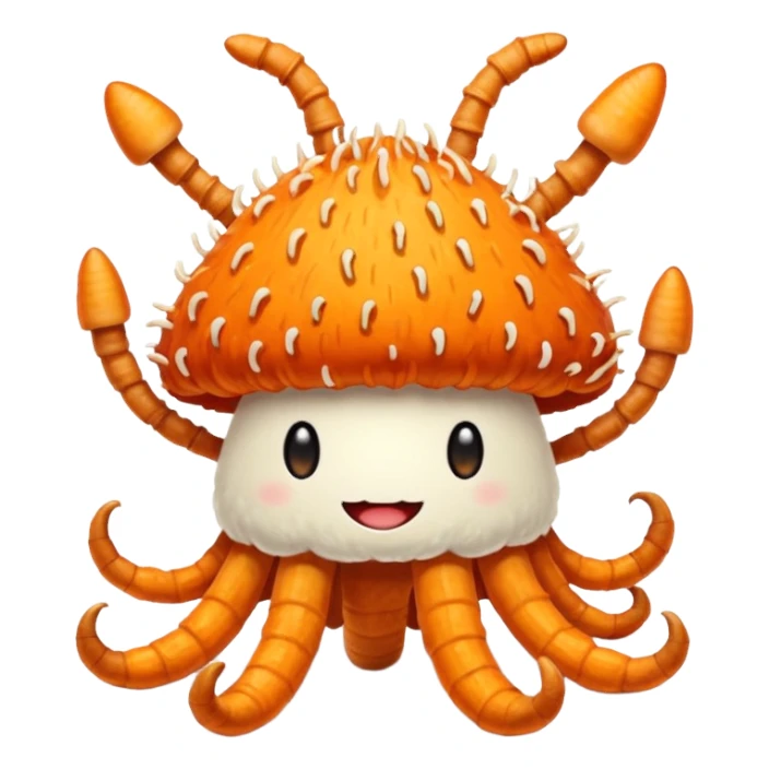 happy mushroom cordyceps sticker