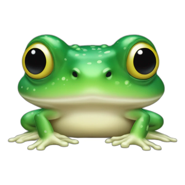 Grenouille a côté d'un champignon sticker