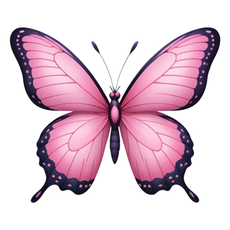 Pink butterfly sticker