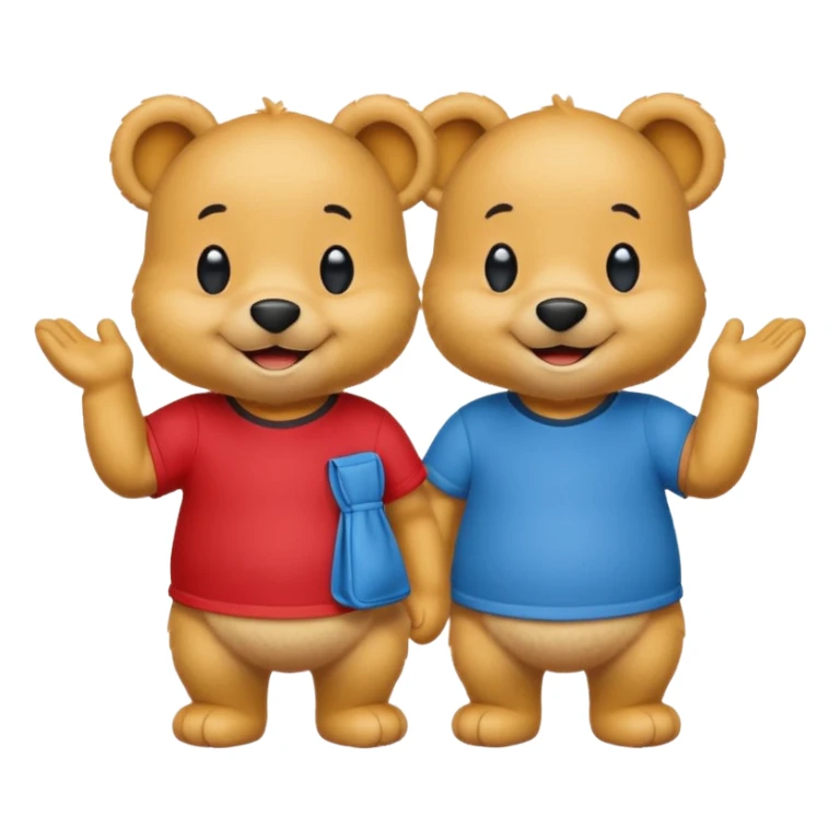 2 winnie the poohs sticker