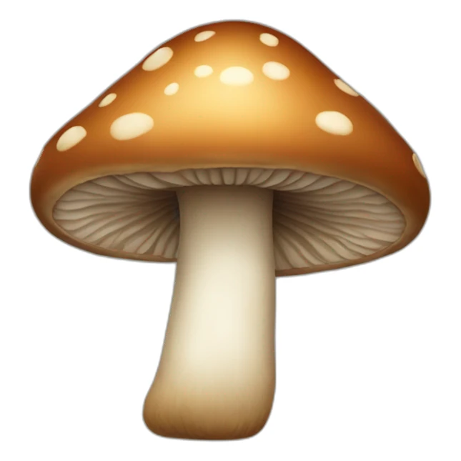 brown mushroom sticker