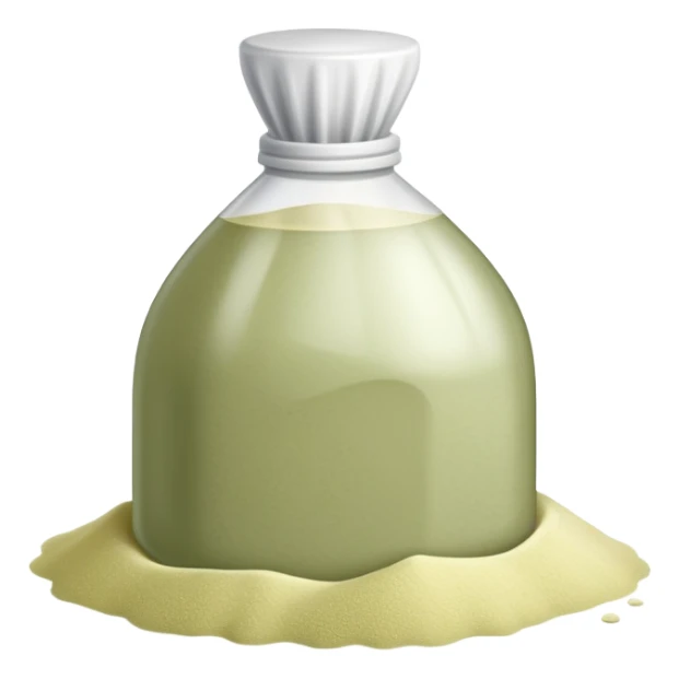 Pale olive laundry detergent sticker
