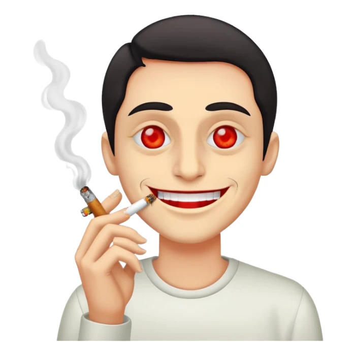 Someone smoking weed sticker