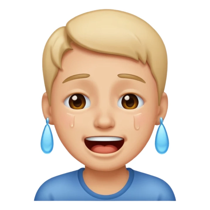 cry and laugh at the same time sticker