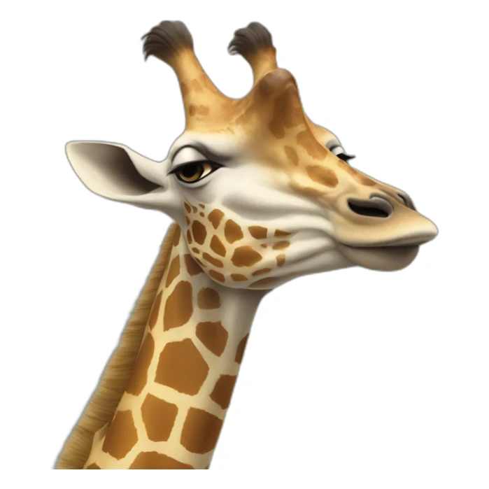 Une girafe qui mange zelda sticker