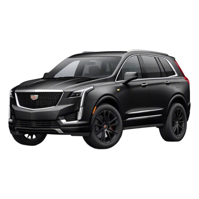 MATTE ALL BLACK CADILLAC XT6  sticker