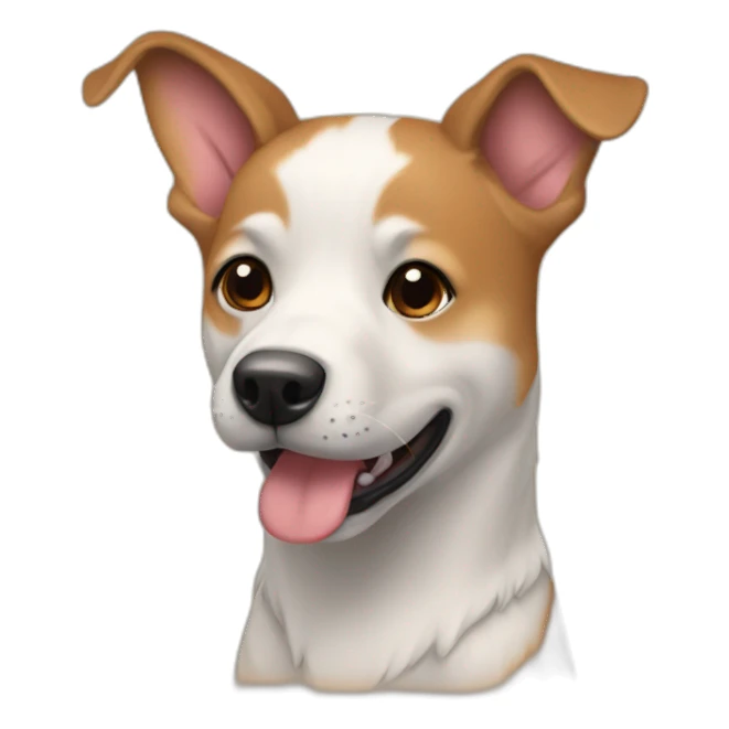 un chien amoureux  sticker