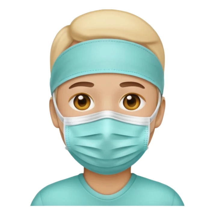 face with medical mask emoji sticker