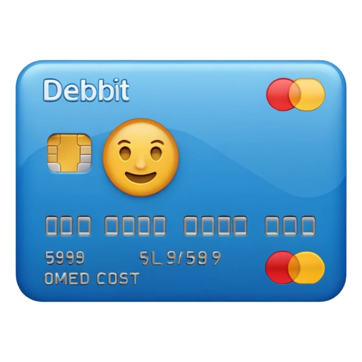 Debit card emoji sticker