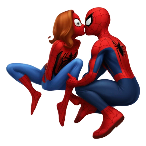 spider man kiss mary jane sticker