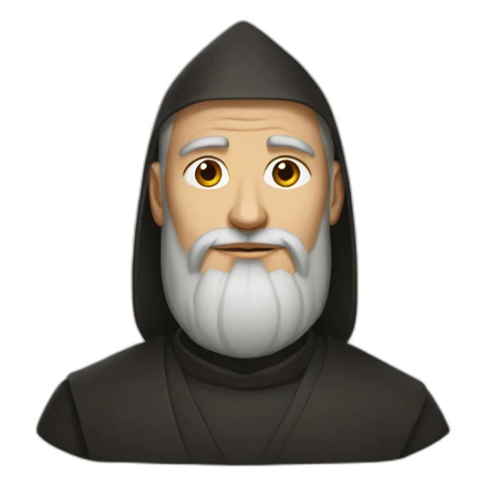 orthodox monk sticker