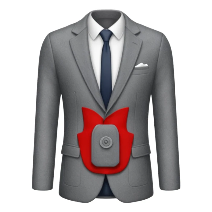grey blazer suit coat sticker