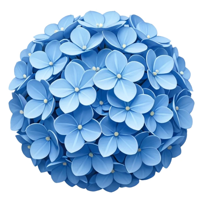 Hydrangea flower sticker