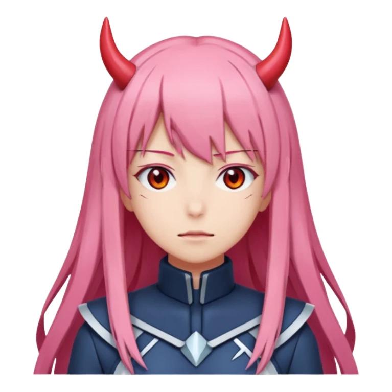 zero two emoji  zero two from darling in the franxx sticker