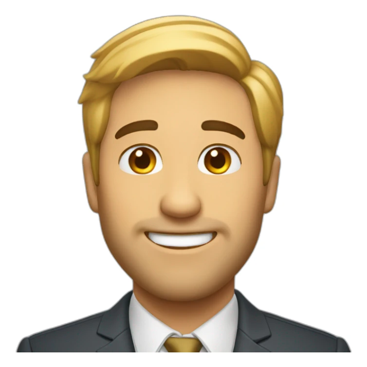 hombre rubio feliz sticker