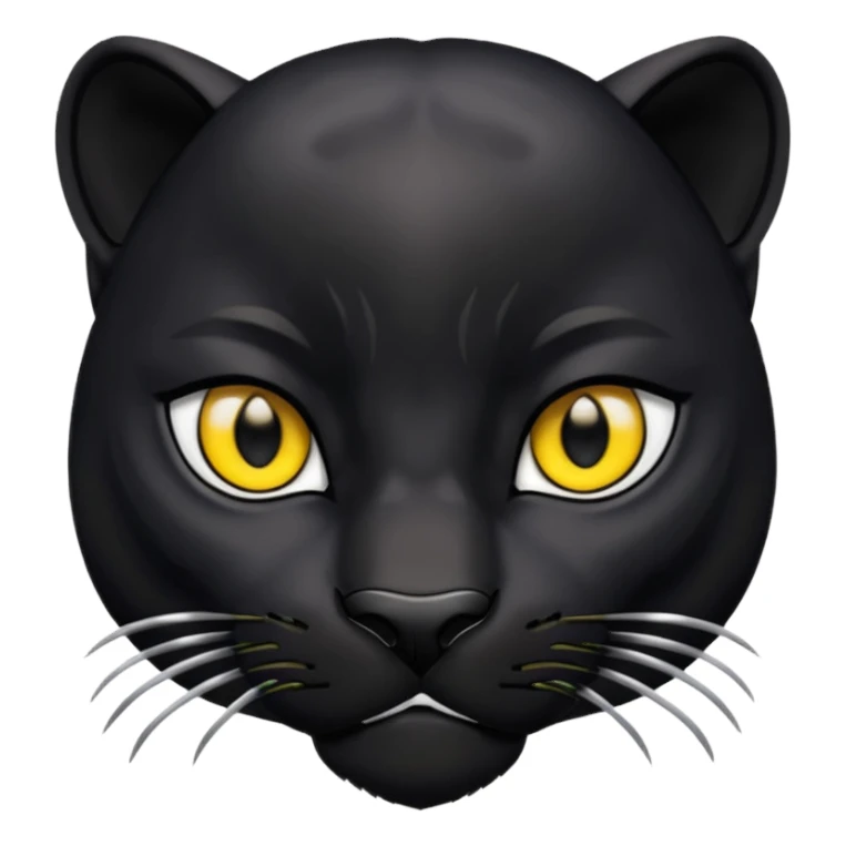 Black panther face only  sticker
