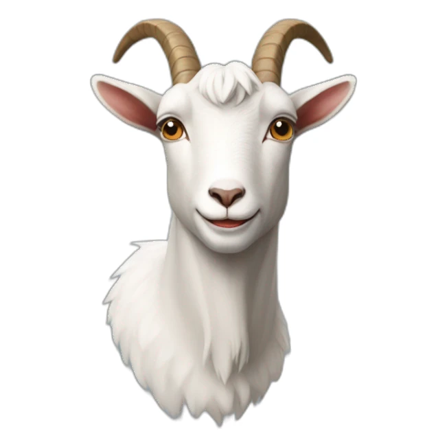 a goat that is a key sticker