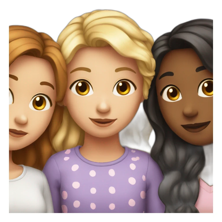 Trois amis dont une fille sticker