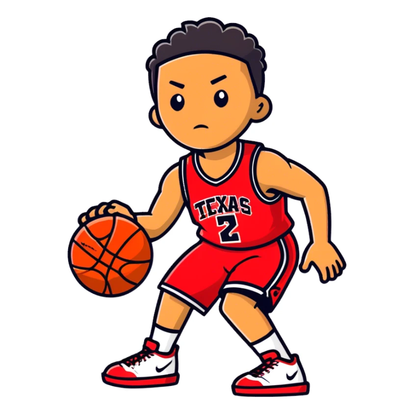 Texas tech winning basketball  sticker