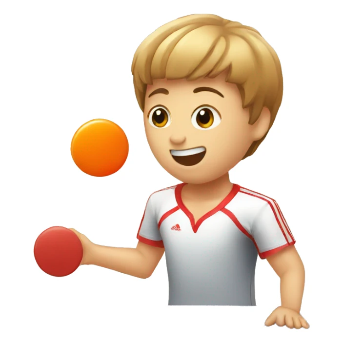 table tennis sticker
