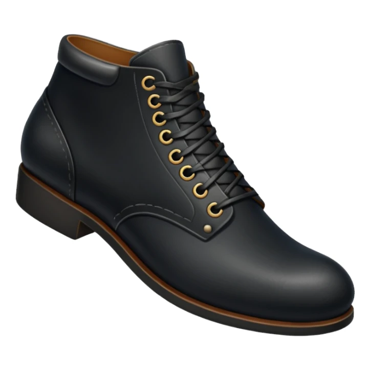 simple black shoe sticker