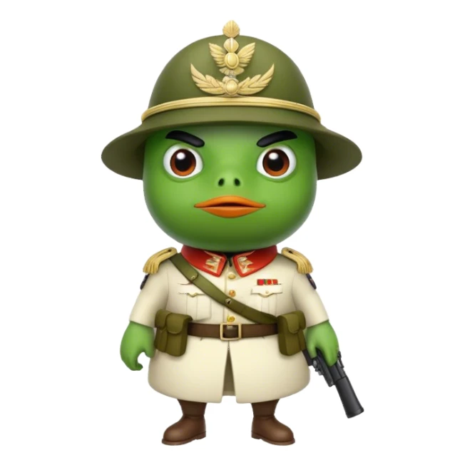pepe soldier sticker
