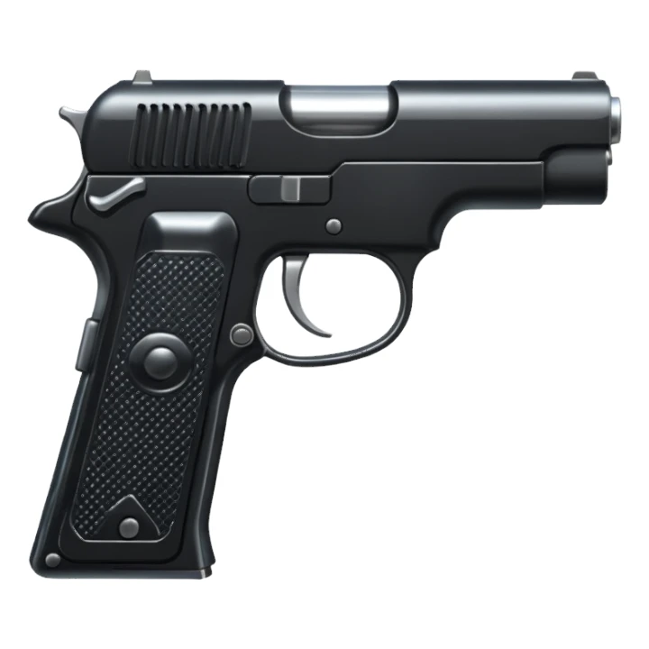 Pistol gun sticker