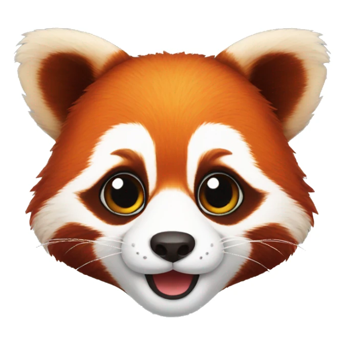 Cute red panda sticker